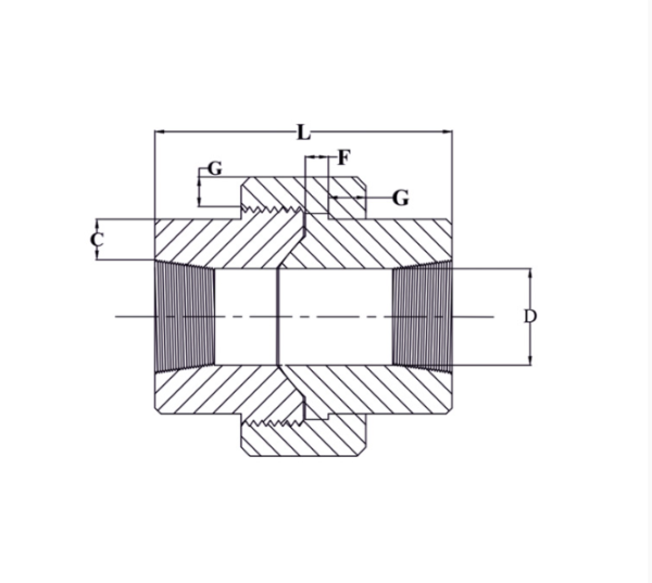 Threaded Union 3000 Lbs