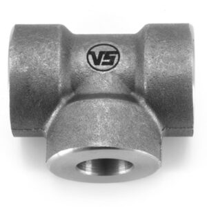 Socket Weld Tee (9000 Lbs) Forged 9000 LBS BLACK