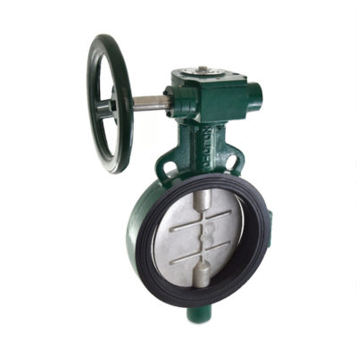 Butterfly Valve (Wafer Type), PN 1.6 with S.S 304 Disc - Gear Operated Gear Operated Butterfly Valve Wafer Type PN 1.6 with S.S 304 Disc